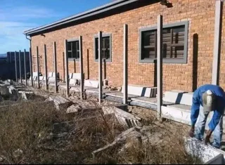 Vibacerete wall and extension