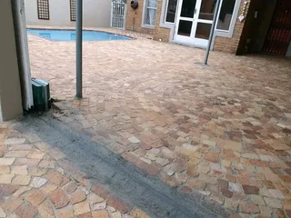 Half brick paving