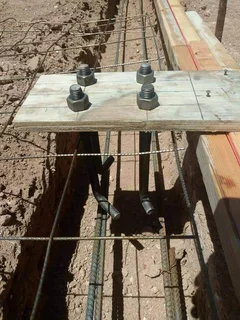 steel base plates hole drilling and concrete bases