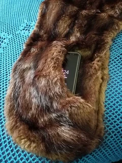 Vintage 1960s Brown Mink Stole Cape Fur
