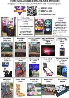 Karaoke, Music, Jukebox, BT Amp, speakers hire