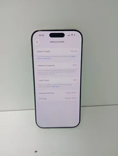 Iphone 16 pro 256gb 92% battery health comes with original cable and box