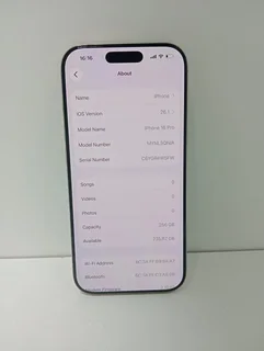 Iphone 16 pro 256gb 92% battery health comes with original cable and box