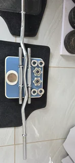 GYM WEIGHTS 65KG  CAST IRON WITH HEAVY BOXING BAG