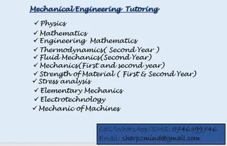 PHYSICS AND MATH TUTORING; ENGINEERING QUALIFIED TUTOR AVAILABLE FOR ONLINE LESSONS
