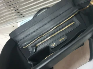 Celine Paris Suede and Leather luggage handbag