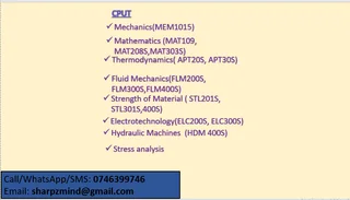 ONLINE TUITION AVAILABLE AT EFFECTIVE RATE: MATH, Physical science, and engineering SUBJECTS