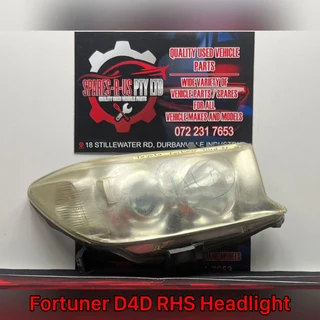 Fortuner D4D RHS Headlight for sale