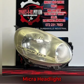 Micra Headlight for sale