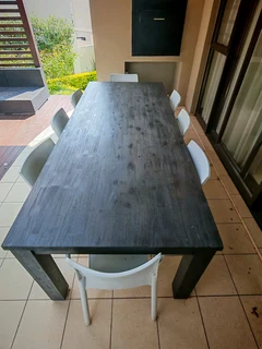 Solid wooden table