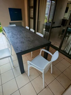 Solid wooden table