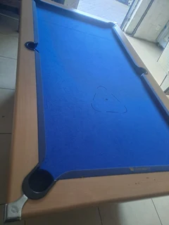 Wooden coin operated pool/ snooker table
