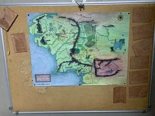 Western Middle Earth in the Third age Map