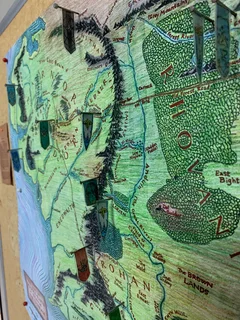 Western Middle Earth in the Third age Map