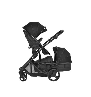 Chelino Platinum Lunar Chrome Twin Pram