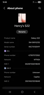 Samsung s22 256g 8g ram