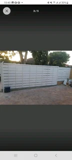 Nutec cladding on existing gates and fencing