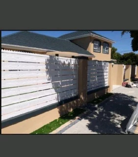 Nutec cladding on existing gates and fencing