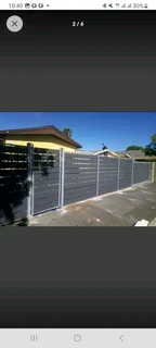 Nutec cladding on existing gates and fencing