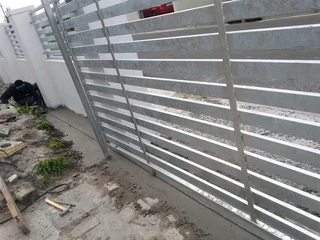 Galvanised pedestrian gates and fencing