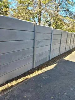 Vibercrete walling and boundary walls and gates