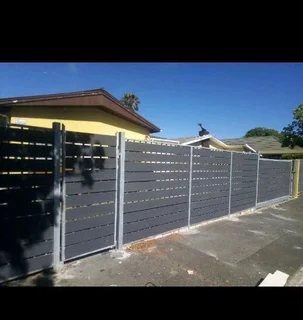 Nutec fence on existing gate and fence