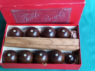 Table Bowls vintage game