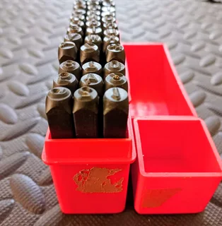 27-Pcs Letter and 9-Pcs Number Punch Sets 6m for Stampingm