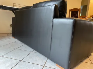 Two-Seater Leatherette Couch