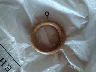 approx. 70 used Curtain Rings Wood