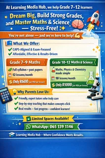 Mathematics and Physical Science Tutoring Lessons