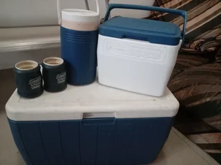 Camping table and cooler box for sale