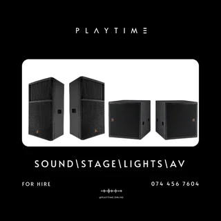 Sound FOR HIRE from R2500!