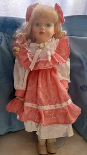 Porcelain Doll on Stand