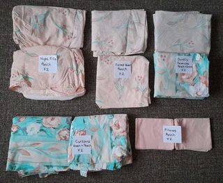 Single Bedding and Curtains