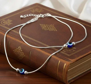 Silver anklets