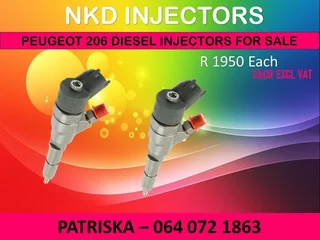 Peugeot 206 1.4 Diesel Injectors For Sale