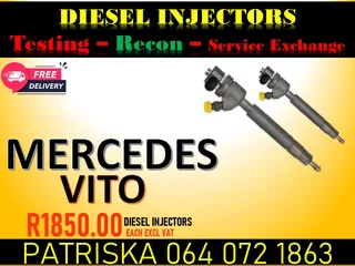 Mercedes Vito Diesel Injectors For Sale