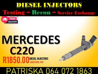Mercedes C220 Diesel Injectors For Sale