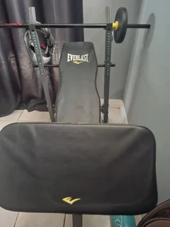 Weight lifting bench and bar