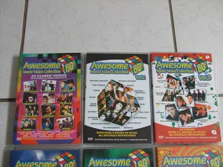 Awesome 80&#39;s Music DVD Collection vol 1 to vol 9 - with free LG Blu Ray PLayer