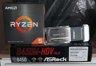 NEW AMD Ryzen 5 5500 16GB, B450M Combo (Incl Free assembly if needed)