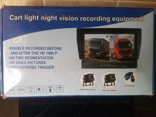 Cart light night vision recording equipment