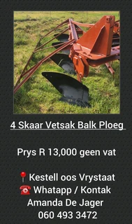 4 Skaar Vetsak Balk Ploeg