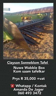 Clayson sonneblom tafel