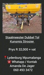 Staalmeester Dubbel Tol Kunsmis Strooier