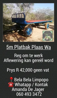 5m Platbak Plaas Wa