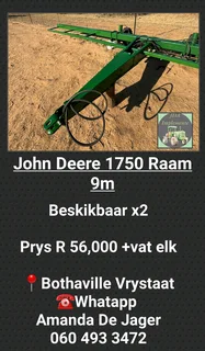 John Deere 1750 Raam 9m