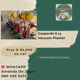 Gaspardo 6 Ry Vacuum Planter