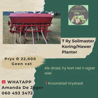 7 Ry Soilmaster Koring / Hawer Planter